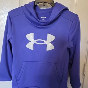 Under Armour Purple Hoodie with Silver Logo
